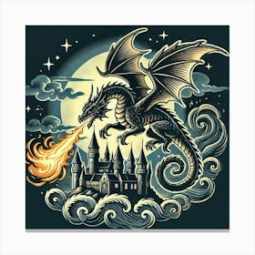 Tattoo Dragon 4 Canvas Print