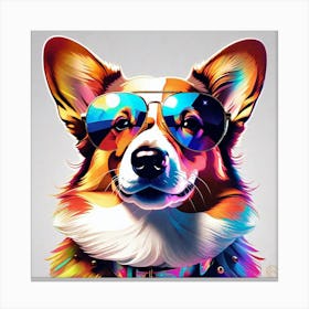 Corgi Portrait 2 Canvas Print