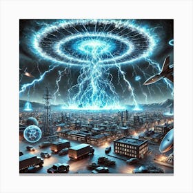 Ionosphere Overload Array Use Case Canvas Print