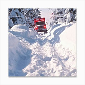 Snowy Road 1 Canvas Print