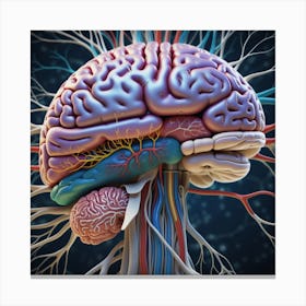 Human Brain 93 Canvas Print