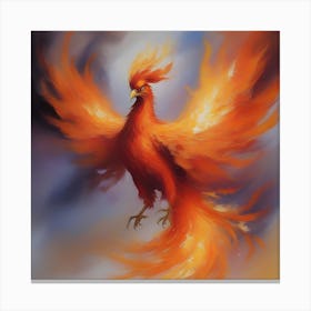 Fiery Phoenix Canvas Print