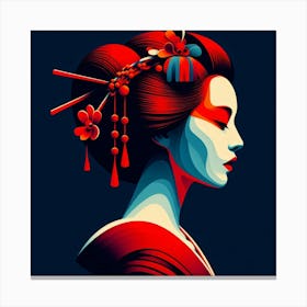 Japan Geisha Visual 48 Canvas Print