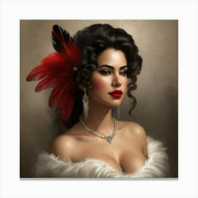 Mexican Beauty Portrait 8 Canvas Print