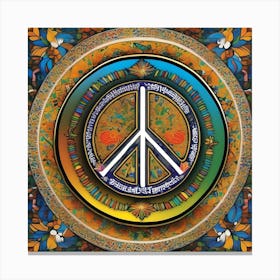 Peace Sign 1 Canvas Print