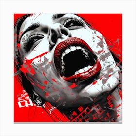 Splatter Girl Canvas Print