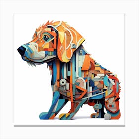 Abstract Dog Canvas Print