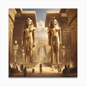 Egyptian Temple 1 Canvas Print