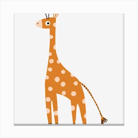 Cute Funny Little Giraffe Canvas Print