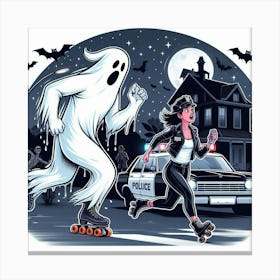 When Boo Chases You Canvas Print