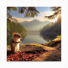 Chipmunk 3 Canvas Print