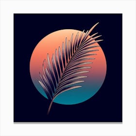 Palm leaf 2 Canvas Print