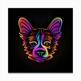 Neon Corgi Stampe su tela