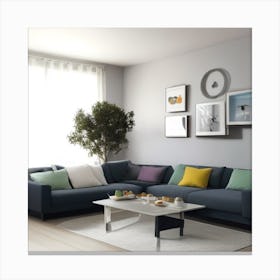 Modern Living Room4 Canvas Print