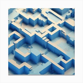 3d Maze Canvas Print