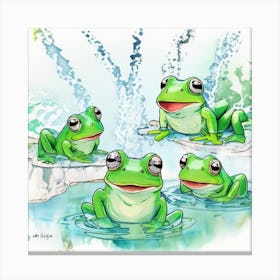 Frogs Canvas Print
