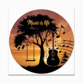 Music Is Life Canvas Print