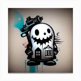 Ghost In The House Canvas Print