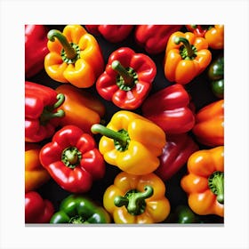 Colorful Peppers 38 Canvas Print