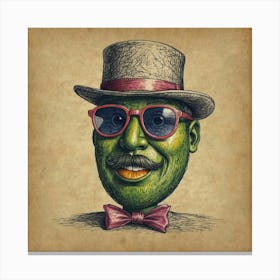 Man In A Top Hat 1 Canvas Print