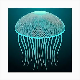 Glowing Jellyfish Canvas Print