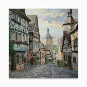 Small Town In Germany Canvas Print