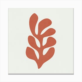 Matisse - Coral Leaf 01 Canvas Print