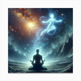 Meditating Man Canvas Print