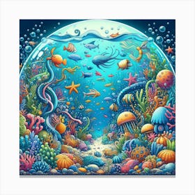 Under The Sea 6 Canvas Print