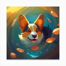 Corgi 14 Canvas Print