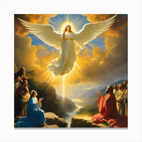 Thy Angel among us Canvas Print