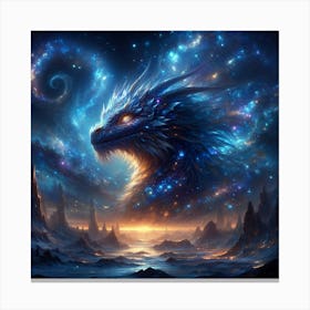 Dragon In Space 1 Canvas Print