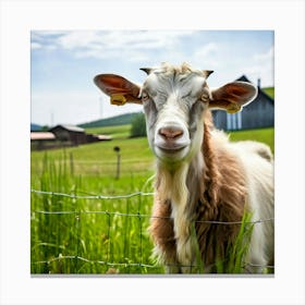 Goat In A Field 4 Canvas Print