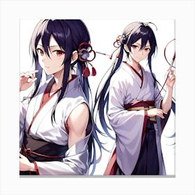 Anime Couple 1 Canvas Print