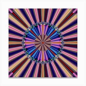 Abstract Psychedelic Artwork Fractal Geometrical Design Pattern Canvas Print