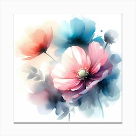 Watercolor Flowers 8 Canvas Print