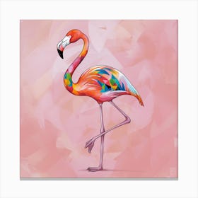 Rainbow Flamingo (4) Canvas Print