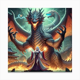 Empress Lian Dragon Kaiju Mastery Canvas Print