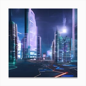 Future City Canvas Print