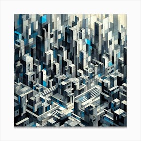 Abstract Cityscape 14 Canvas Print