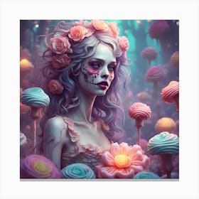 The Zombie Girl Canvas Print