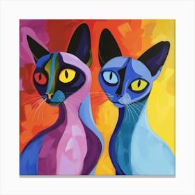 Kisha2849 Burmese Cats Colorful Picasso Style No Negative Space B396db97 4a62 4a4f 988f 148b9a19da61 Canvas Print