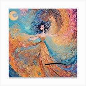 Angel Of The Moon 1 Canvas Print