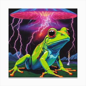 Ufo Frog Canvas Print