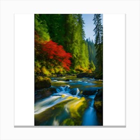 Autumn River 1 Canvas Print