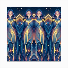 Ethereal Woman of Peace Canvas Print