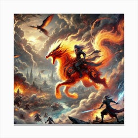 Ignis Luporum Episode 10 Scene Canvas Print