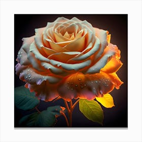 Illuminating A Delicate Bouquet Of Roses 2 Canvas Print