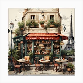 Old Paris By Csaba Fikker 4 Canvas Print