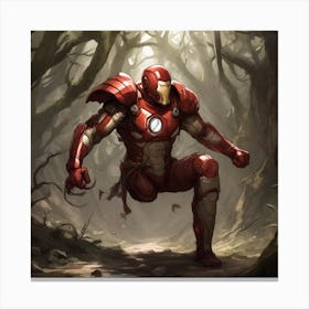 Iron Man In The Woods Canvas Print
